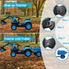 12V 3 in 1 Kids Ride On Excavator & Tractor with Detachable Trailer, Kids Electric Vehicles with Remote Control, LED Lights Music for Kids - 3 of 4