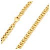 Men's Gold Plated Stainless Steel Spiga Chain Necklace (6mm) - Gold (24") - 2 of 3