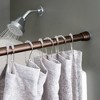 iDESIGN Cameo Metal Tension Rod Adjustable Customizable Curtain Rod Bronze - 3 of 3