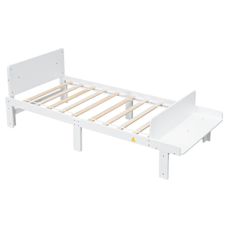 Platform Bed with Footboard Bench - ModernLuxe, 5 of 9