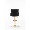 Best Master Furniture, Brightcast 2-piece Velvet Tufted Gold Bar Stools - 4 of 4
