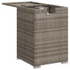 vidaXL Propane Tank Cover Table Gray 15.7"x15.7"x23.6" Poly Rattan - 4 of 4