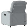 vidaXL Massage Recliner Chair Light Gray Fabric - 4 of 4