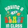 Boys' - Instant Message - Rocketship Having A Blast In Class Short Sleeve Graphic T-Shirt - 2 of 4