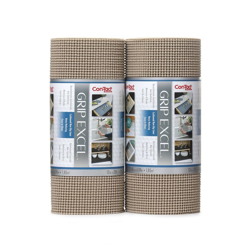 Con-Tact Grip Excel 2pk 12&#34;x20&#39; Taupe, 1 of 9