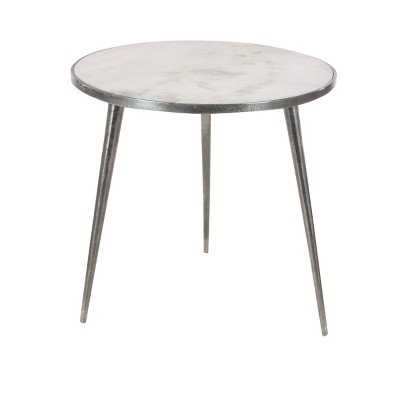 Contemporary Marble Accent Table Gray - Olivia & May