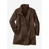 Woman Within Women's Plus Size Leather Swing Coat - 3 of 4