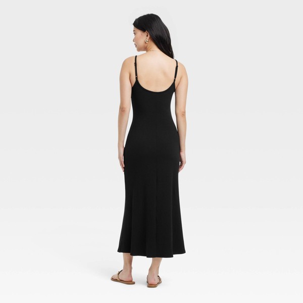 Vestido midi sin mangas estilo shift de mujer - A New Day™ negro 2