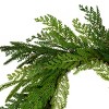 24" Unlit Christmas Cottage Evergreen Artificial Wreath with Red Ribbon - National Tree Company - 3 of 4