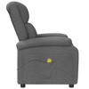 vidaXL Massage Chair Dark grey Fabric Single Massage Chair Rectangular - 4 of 4