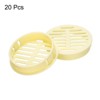 Unique Bargains Bathroom Office Kitchen Plastic Circular Soffit Air Vents Cover 20 Pcs - 3 of 4