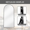 Spassway Arched Metal Full Length Mirror with Bracket Decorative Freestanding Mirror Accent Dressing Mirror for Living Room Bedroom - 4 of 4