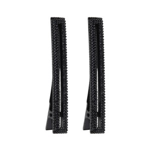 Unique Bargains Fashion Wave Ellipse Hair Clips Hairdo Clip 1 Pair - 1 of 4