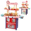 Kids Kitchen Playset, 2 in 1 Play Kitchen & Barbecue Grill Play Set, Toy Kitchen with Running Water, Steam, Lights and Sounds, - 2 of 4