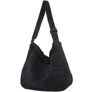 Generic Canvas Tote Bag Casual Hobo Crossbody Shoulder Bag for Women and Men Large Purse Messenger Bag - 1 of 4