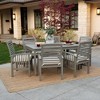 Ravenscroft 7pc Acacia Wood Patio Dining Set - Saracina Home - 3 of 4