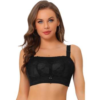 Women's Full Coverage Bra Lace Floral Wirefree No Padded Bras Big Size Soft  Cup, Black, 0 : : Clothing, Shoes & Accessories