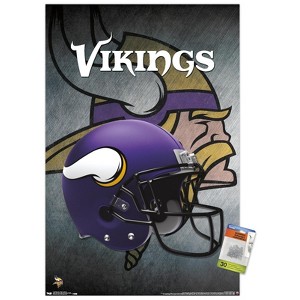 Trends International NFL Minnesota VIkings - Helmet 16 Unframed Wall Poster Prints - 1 of 4
