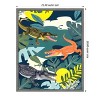 Amanti Art Three Crocodiles by Uma Gokhale Framed Canvas Wall Art - 3 of 4