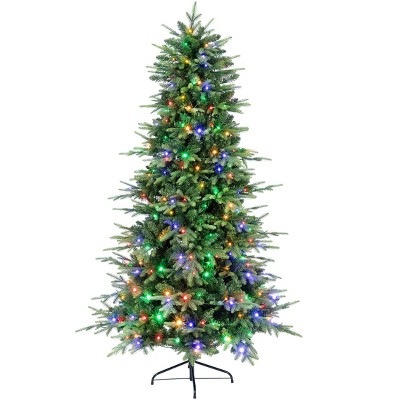 SUGIFT 6ft Pre-Lit Artificial Christmas Tree with 300 LED Lights, 1350 Branch Tips & Remote Control
