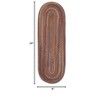 Colonial Mills Cedar Cove - Rust 2 Ft x10 Ft Runner (Oval) Rug Indoor 65% Nylon/35% Polypropylene - 2 of 3