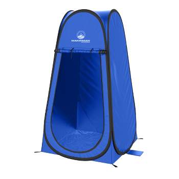 Pop Up Pod Privacy Tent - Camping, Beach, or Tailgate with Carry Bag (Blue) by Wakeman Outdoors