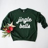 Simply Sage Market Women's Graphic Sweatshirt Jingle Bells Bold Cursive - 3 of 4