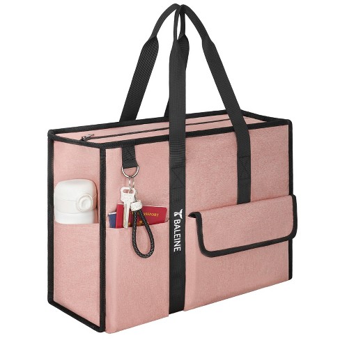 HOMLUX™- Large/Medium Zipper Top Long Handle Tote Bag Utility Multi Pockets Handbags - image 1 of 4