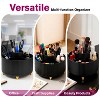 Mber Makeup Brush Holder Organizer, Pencil Pen Holder Cup for Desk Organizer, 360° Rotating Makeup Brushes Holder for Vanity Cosmetic Organizer, Black - 3 of 4