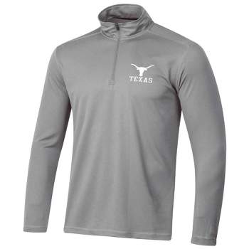 NCAA Texas Longhorns Men's Gray 1/4 Zip Sweatshirt