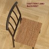 coucheta Dining Table Set for 2, 3 Piece Kitchen Dining Room Table Set,Square Wood Table with Storage Rack, Space Saving,for Living Room,Dining,Brown - 4 of 4