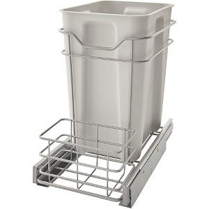 ClosetMaid 32102 Premium 24 Quart Cabinet Sliding Pull Out Trash Bin, Platinum - 1 of 4