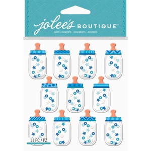 Jolee's Boutique Cabochon Dimensional Repeat Stickers - Baby Boy, 11pcs - 1 of 1