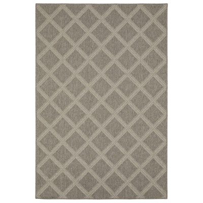 Oriental Weavers Caicos CA02N Grey/ Light Grey Indoor/Outdoor Area Rug - 3'3" x 5'