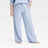 Women's Striped Cotton Blend Pajama Pants - Auden™ - 4 of 4