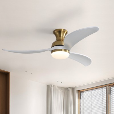 52 Inch High CFM Ceiling Fan with Lights 3 Wood Blades Smart Ceiling Fan with Remote and App Controls ETL Quiet DC Motor 6 Speed Timing