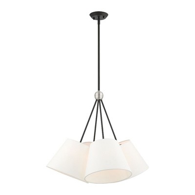 Livex Lighting Prato 4 - Light Chandelier in  Black