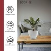 Ecopots Round Recycled Plastic Modern In/Outdoor Planter Flower Pot Saucer - 4 of 4