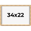 PosterPalooza | Minimalist Shadow Box Brown Picture Frame - UV Acrylic, Backing Board, Hanging Hardware - 2 of 4