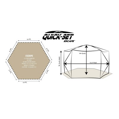 Gray Portable Outdoor Gazebo Canopy Shelter