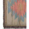 Manual Woodworks and Weavers Rosewood Ranch Decorative Cotton Throw with Fringe – Southwestern Style, 50 x 60 - 2 of 3