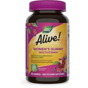 Nature's Way Alive! Women's Gummy Multivitamins - Mixed Berry - 1 of 4