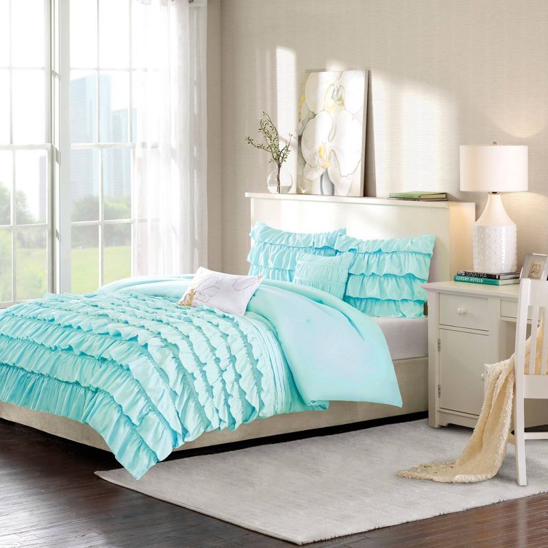 Marley Ruffle Comforter Set - Intelligent Design, 3 of 10