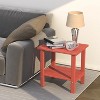 Tree City Double Outdoor Side Table, 2-Tier Weather-Resistant Patio End Table for Backyard, Porch & Pool, Durable HDPE Small Table - 3 of 4