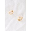 Slickblue Women's Stud Earrings, Vintage Matte Gold, Twisted Ribbon Shape, Post Back Closure, 0.5" Length - 3 of 3