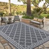 Outdoor Rug, Waterproof Reversible Patio Carpet,  Print Camping Rug, Geometric RV Mat for Deck, Balcony, Picnic & Beach - 2 of 4