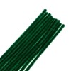 John Bead Fluffy Pipe Cleaners Chenille Stems for Art School Craft Supplies, 12in x 6mm Dark Green 100 Pieces - 2 of 3