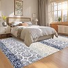 Washable Printed Rug Non Slip Low Pile Rug Soft Throw Floor Cover Foldable Indoor Carpet for Living Room Bedroom Playroom Nursery - 3 of 4