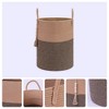 Unique Bargains Handcrafted Odorless Cotton Rope Widened Handles Storage Basket - 3 of 4