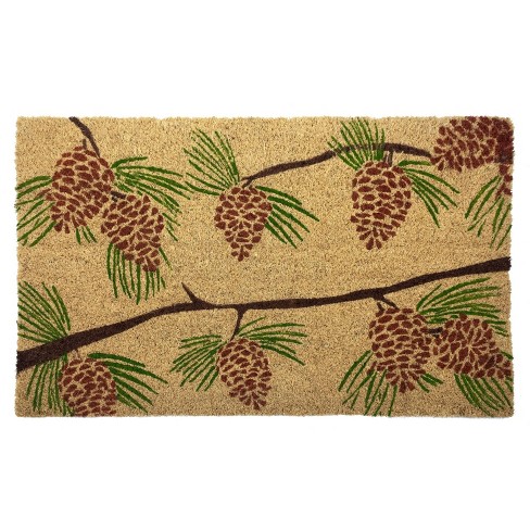 Carolines Treasures 8735RUG Pine Cones Machine Washable Memory Foam Mat, 19  X 27 - QFC